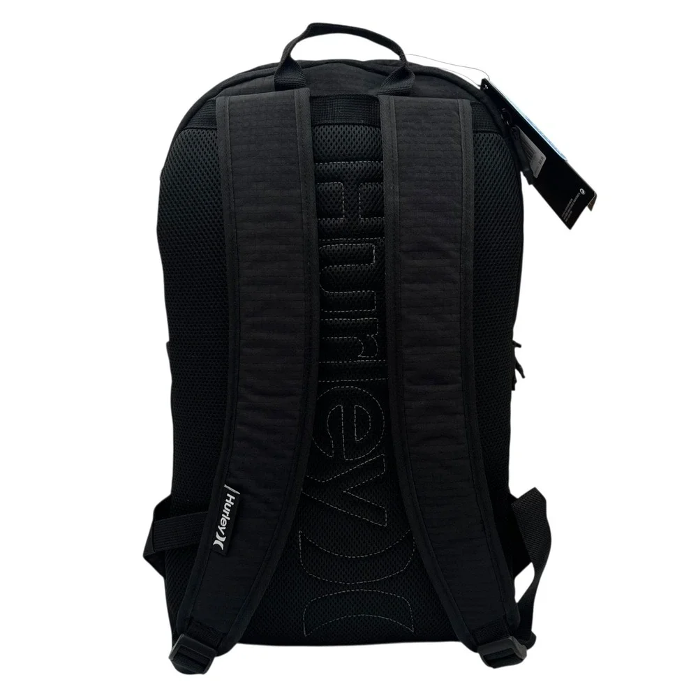 Hurley Mens One and Only Classic Backpack Solid Black Fits 15